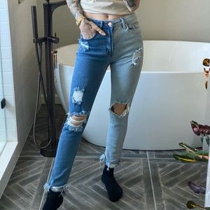Two colored jeans